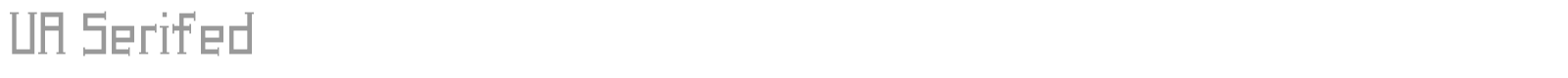 UA Serifed font preview