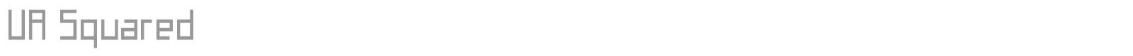 UA Squared font preview