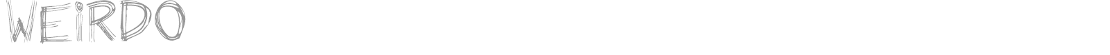 Weirdo font preview