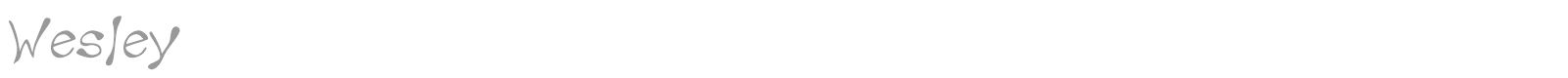 Wesley font preview