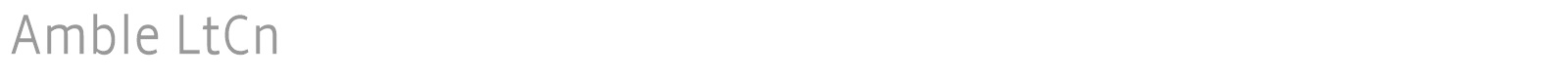Amble font preview