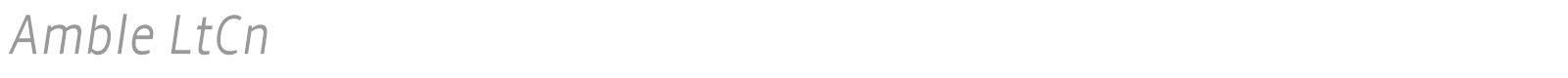 Amble font preview