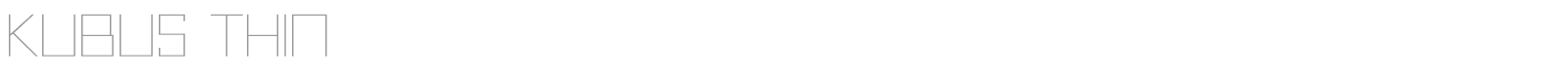 Kubus font preview