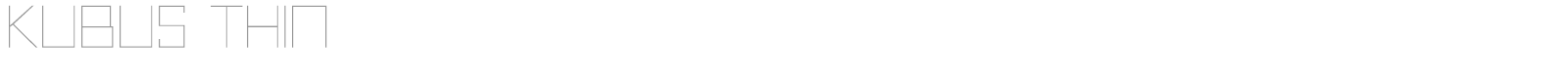 Kubus font preview