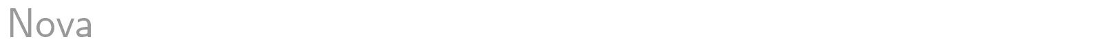 Nova font preview