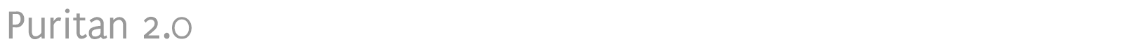 Puritan 2.0 font preview