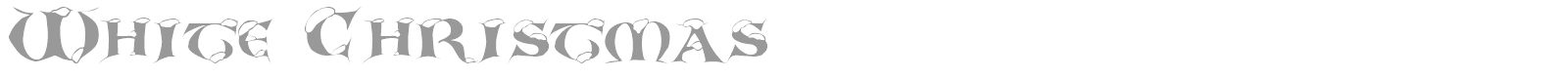 White Christmas font preview