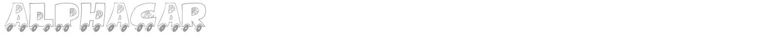 Alpha Car font preview
