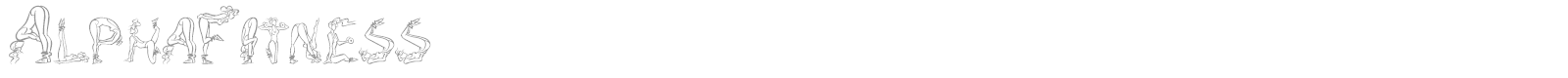 Alpha Fitness font preview