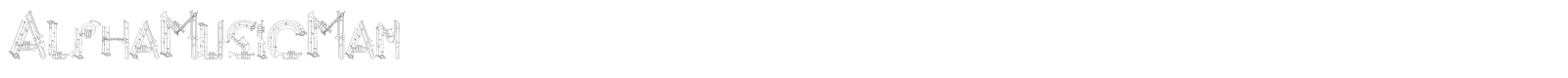 Alpha Music Man font preview