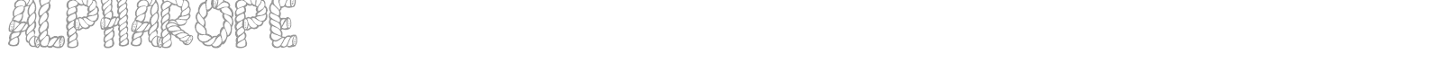 Alpha Rope font preview