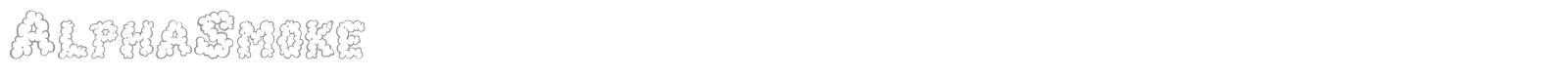Alpha Smoke font preview