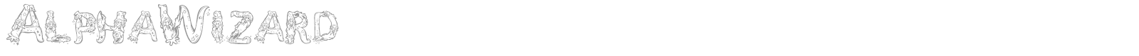 Alpha Wizard font preview