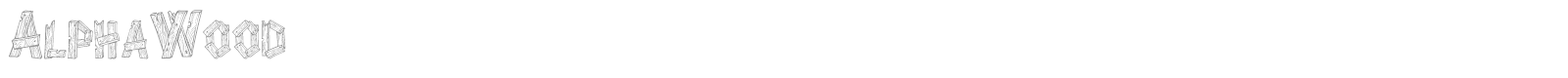 Alpha Wood font preview