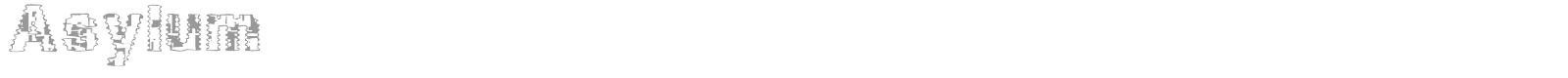 Asylum font preview