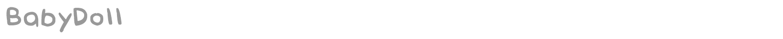 Baby Doll font preview