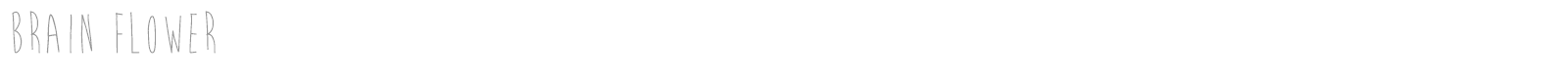 Brain Flower font preview