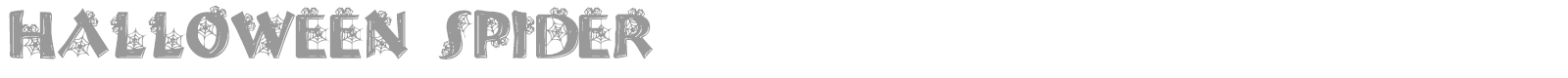 Halloween Spider font preview