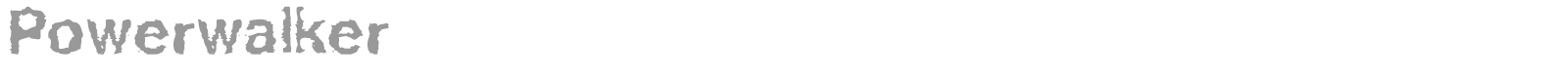 Powerwalker font preview