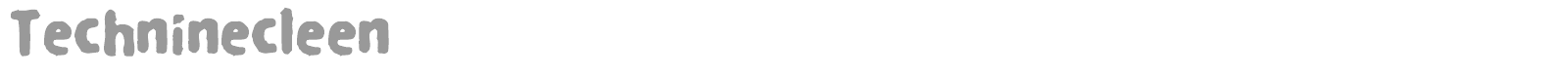 Technine font preview