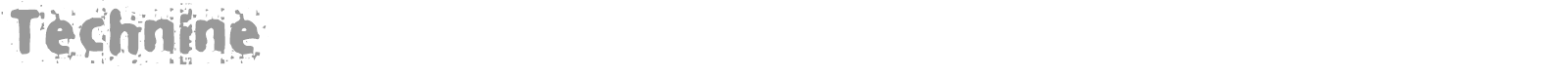 Technine font preview