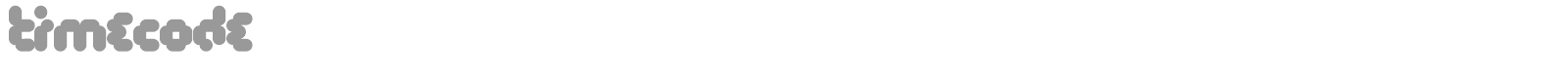 Timecode font preview
