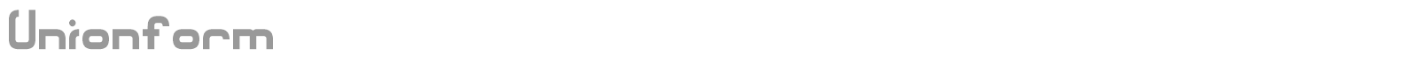 Unionform font preview