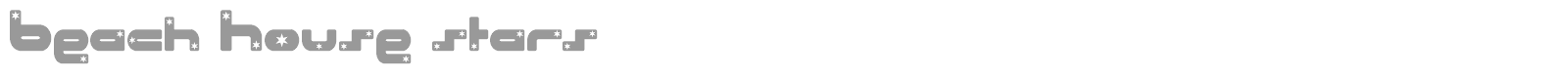 Beach House font preview