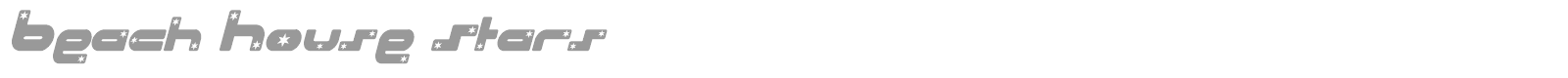 Beach House font preview
