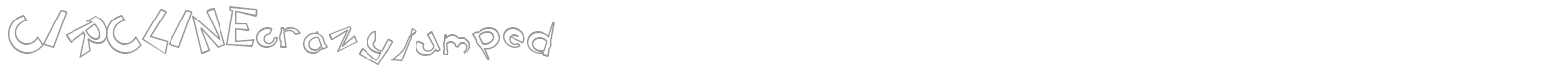 Circline font preview