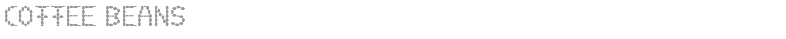 Coffee Beans font preview