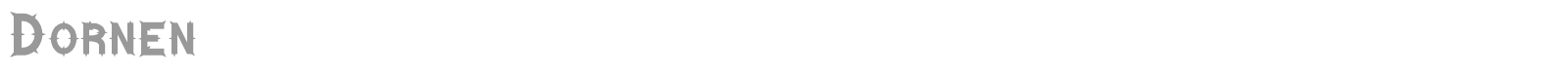 Dornen font preview