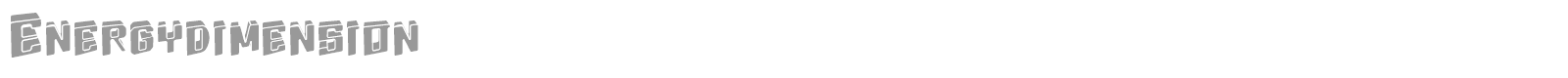 Energy Dimension font preview