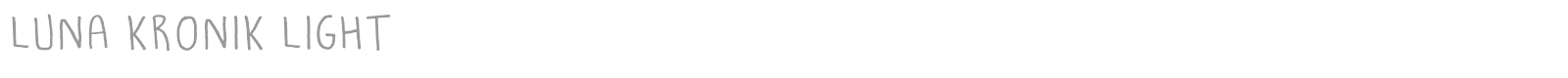 Luna Kronik font preview