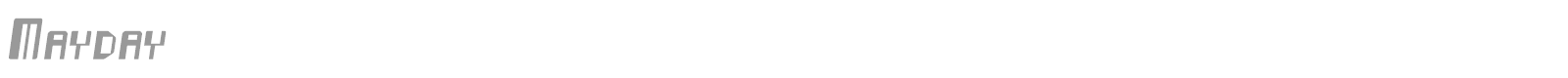Mayday font preview