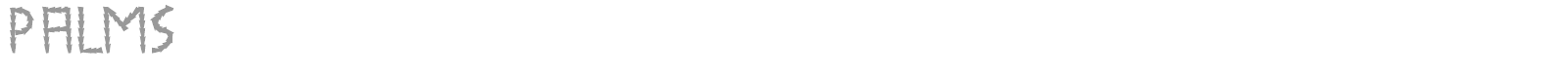 Palms font preview