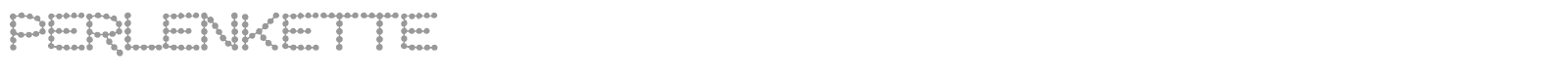 Perlenkette font preview