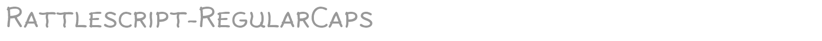 Rattlescript-RegularCaps font preview