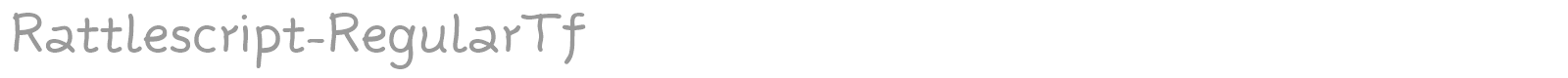 Rattlescript-RegularTf font preview