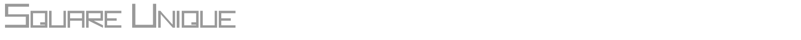 Square Unique font preview