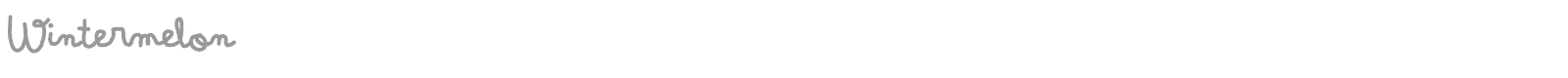 Winter Melon font preview