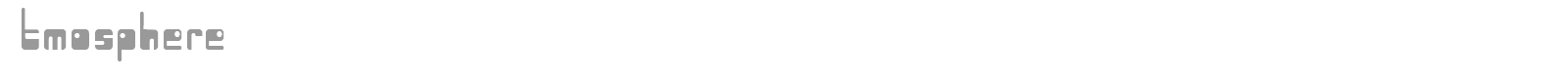 Atmosphere font preview