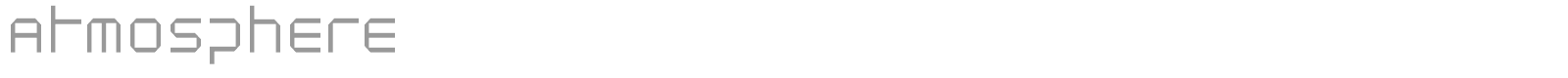 Atmosphere font preview