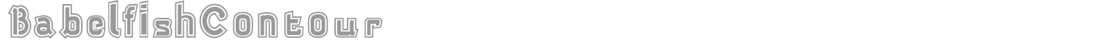 Babelfish Children font preview