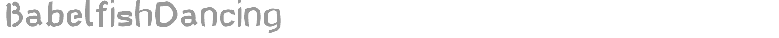 Babelfish Children font preview