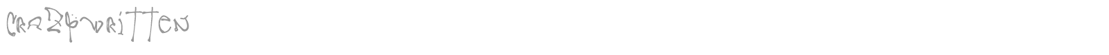 Crazy Written font preview