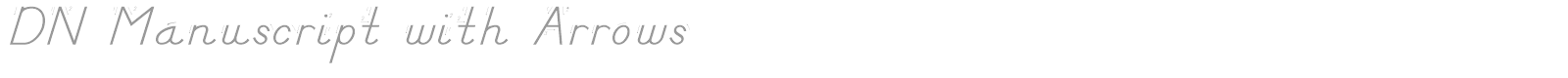DN Manuscript with Arrows font preview
