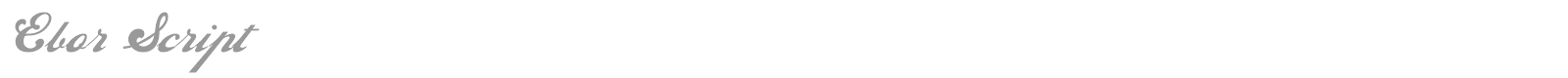 Ebor Script font preview