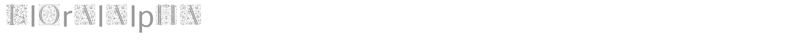 Floralalpha font preview
