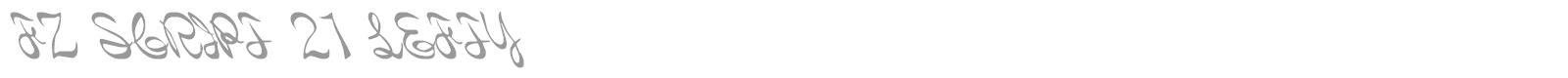 FZ SCRIPT 21 LEFTY font preview